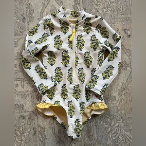 Pink Chicken like new bathing suit 6/12 Months